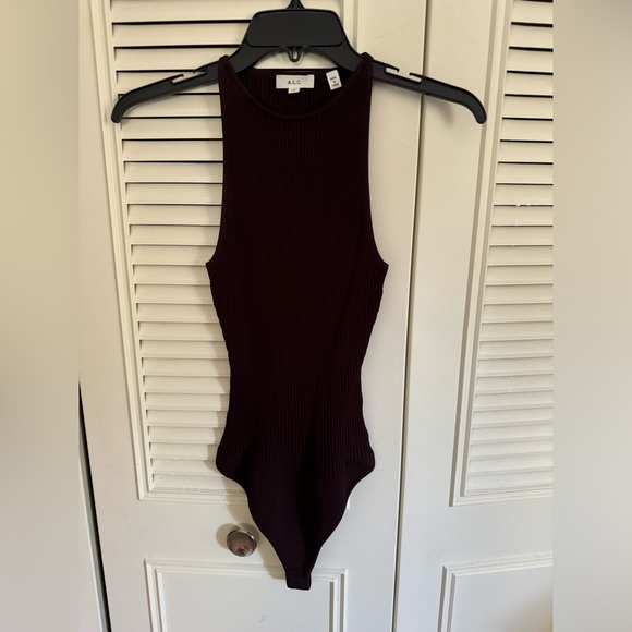 A.L.C.
Ashley Rib Knit High Neck Bodysuit - Picture 3 of 6